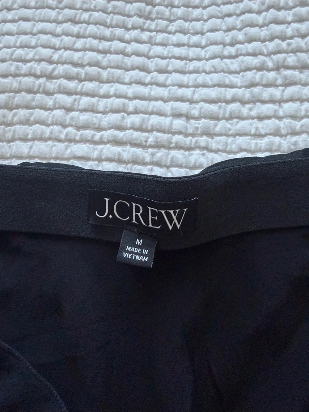 J. Crew Black Flared Midi Skirt